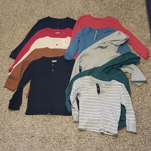 Size 4/4T Boys Thermal Shirt Bundle